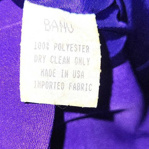 Pageant event outfit. Purple - 100% Polyester.  Size 2-4, - Picture 10 of 10